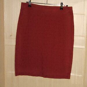 J. Crew The Pencil Skirt Dark Red Lace 2